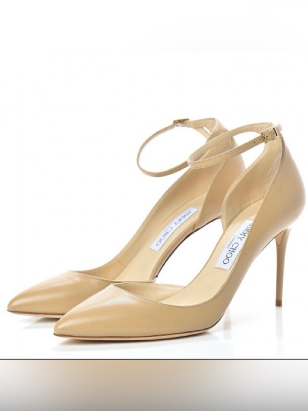 USED Nappa Lucy 100 Pumps in Beige. Size 41.